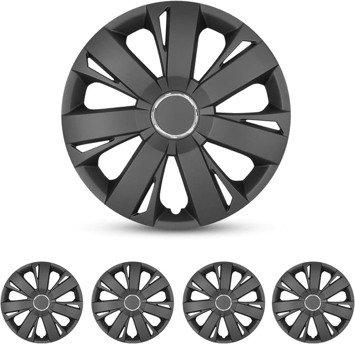 WOLFSTORM 15" Wheel Rim Cover Hubcaps OEM Style Replacement - WOLFSTORM