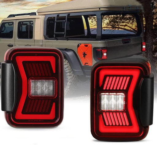 LED Sequential Tail Lights for 2019 2020 2021 2022 2023 Jeep Gladiator JT - WOLFSTORM 