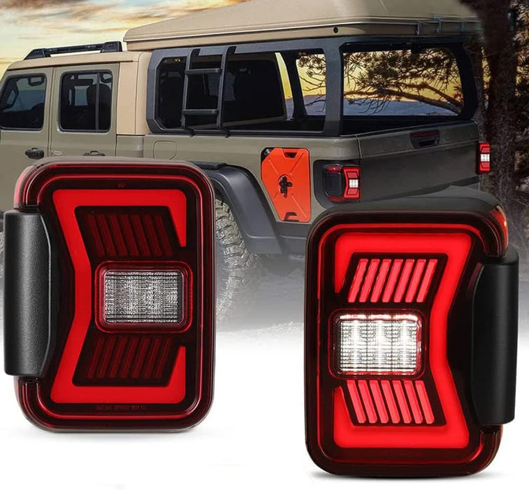 LED Sequential Tail Lights for 2019 2020 2021 2022 2023 Jeep Gladiator JT - WOLFSTORM 