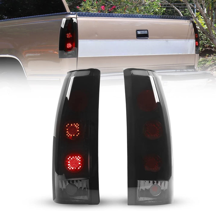 WOLFSTORM LED Tail Lights Compatible with 1988-1999 Chevy C/K 1500/2500/3500 and GMC C/K/Suburban