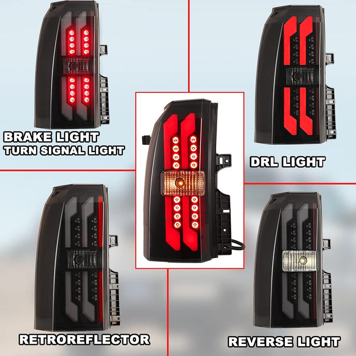 WOLFSTORM LED Tail Lights Assembly for 2015-2020 Chevy Suburban and Chevy Tahoe - WOLFSTORM