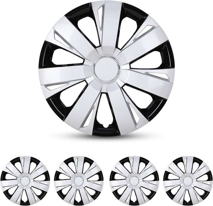 WOLFSTORM 15" Wheel Rim Cover Hubcaps OEM Style Replacement - WOLFSTORM