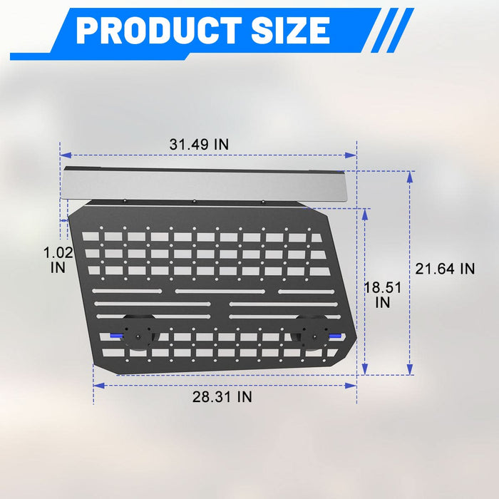 WOLFSTORM Driver Side Window Molle Panel for Toyota Land Cruiser Prado LC250 2024-2026