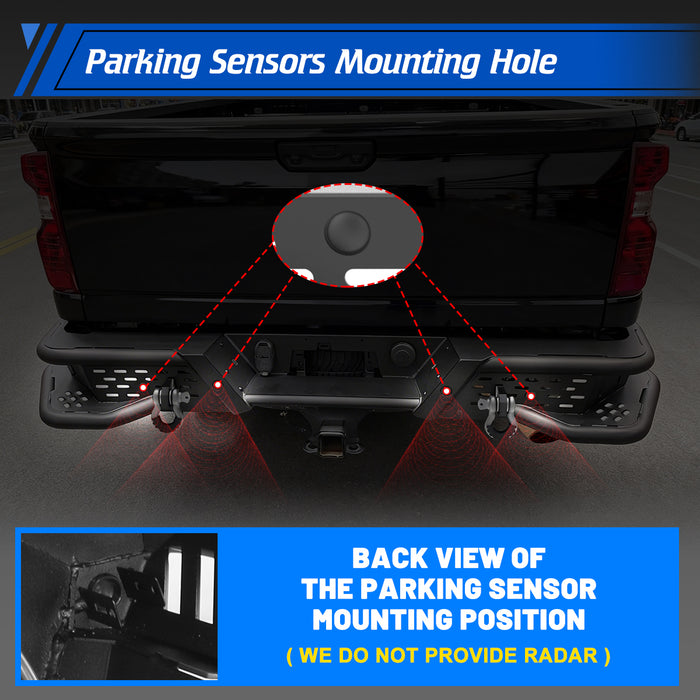 WOLFSTORM Rear Bumper for 2020-2026 Chevy Silverado 2500 HD/3500 HD