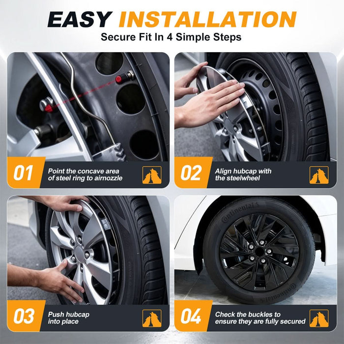 WOLFSTORM 16 Inch Hubcaps Wheel Cover Fit for 2019-2025 Nissan Altima