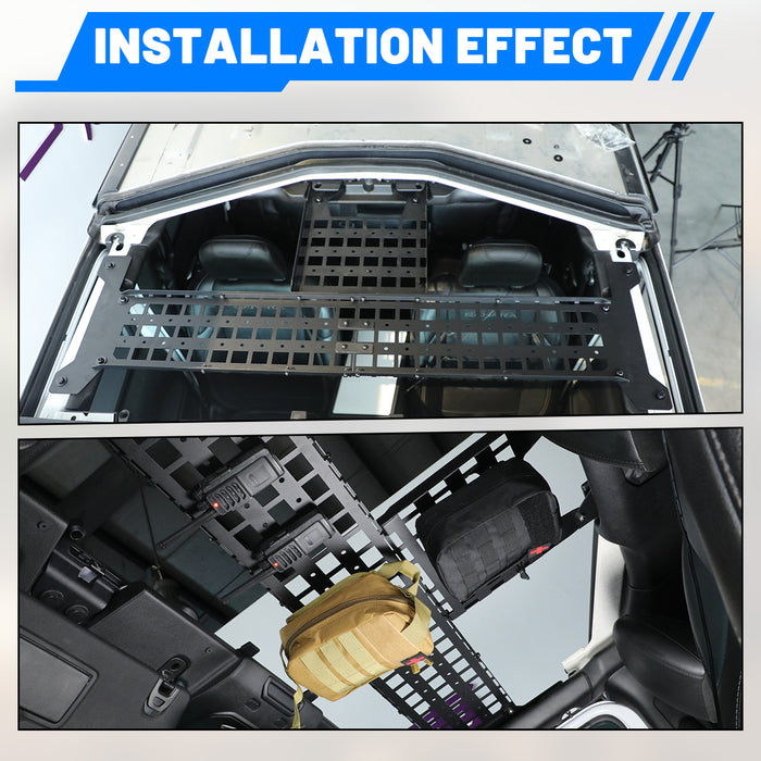 WOLFSTORM Interior Roof Rack Molle Panel for The 2018-2026 Jeep Wrangler JL
