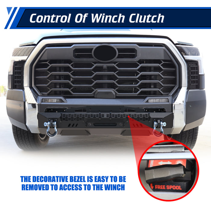 WOLFSTORM Front Bumper For 2022-2026 Toyota Tundra Pickup Truck