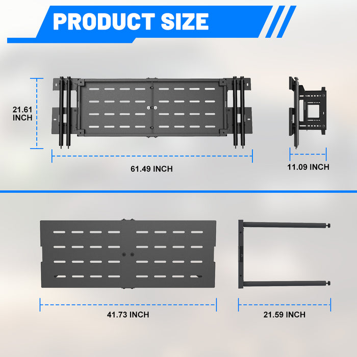 WOLFSTORM Cargo Rack Basket for 2018-2026 Jeep Wrangler JL 4-Door