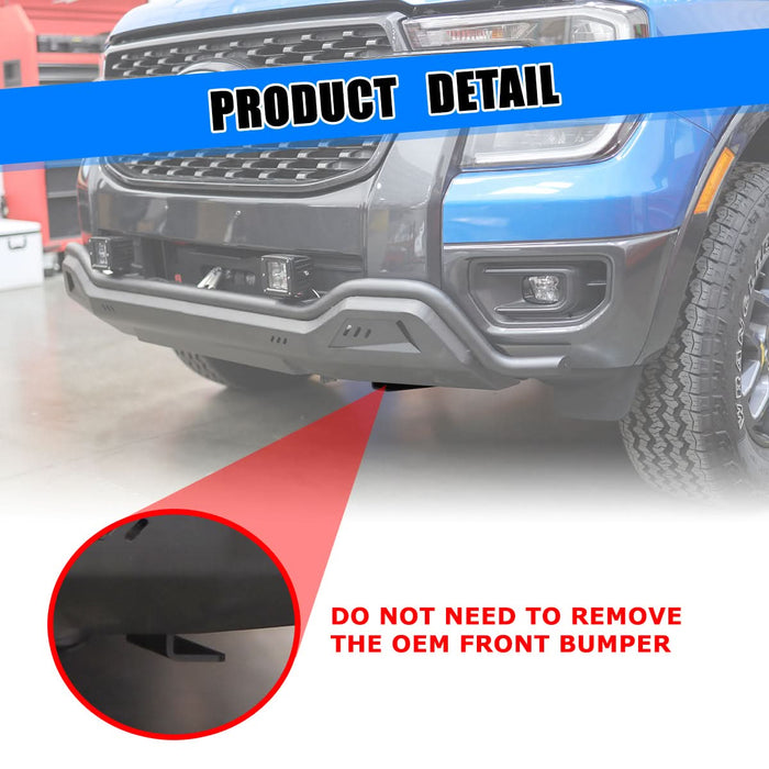 Wolfstorm Front Bumper Assembly Fits for 2024-2025 Ford Ranger