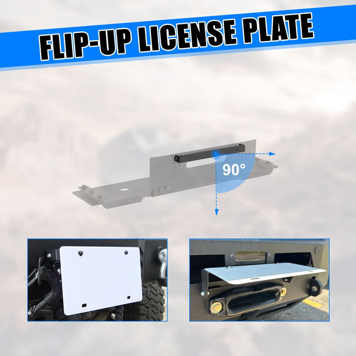 Wolfstorm Winch Plate Assembly Fits for 2009-2014 Ford F-150