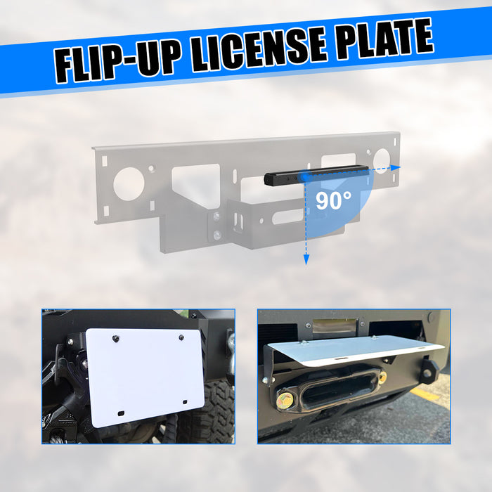 WOLFSTORM Winch Plate for 2013-2018 Dodge RAM 1500 & 2019-2024 CLASSIC