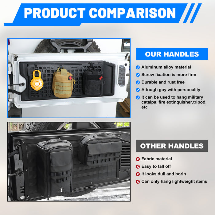 WOLFSTORM Tailgate Molle Panel for The 2018-2026 Jeep Wrangler JL