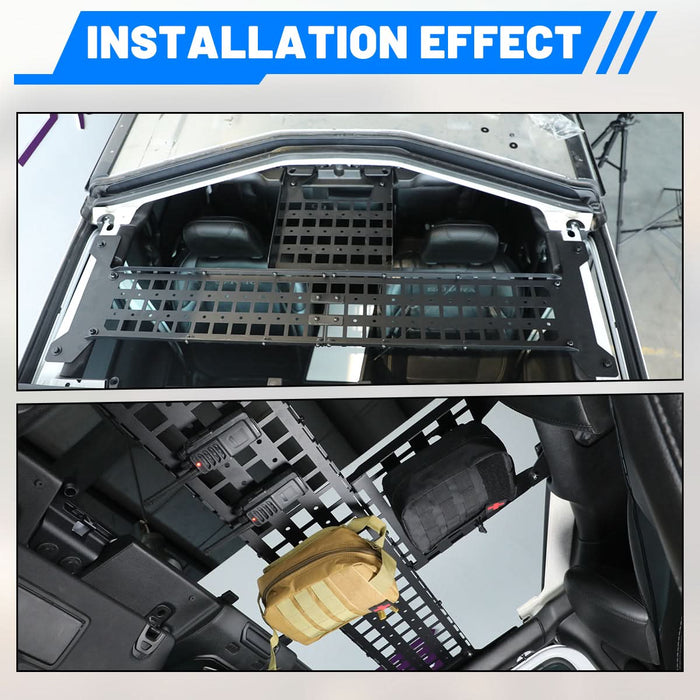 WOLFSTORM Interior Roof Rack Molle Panel for The 2018-2025 Jeep Wrangler JL