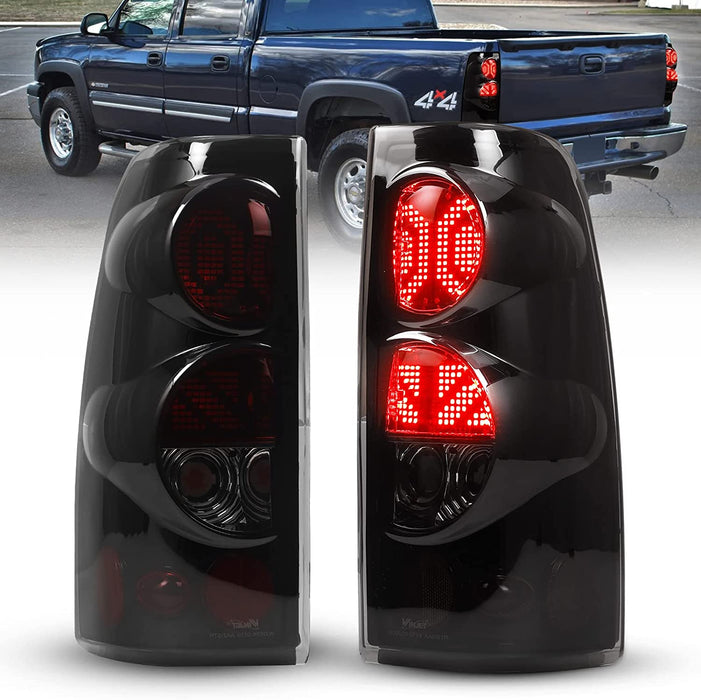WOLFSTORM LED Tail Lights Compatible with 1999-2006 Chevy Silverado & 1999-2002 GMC Sierra