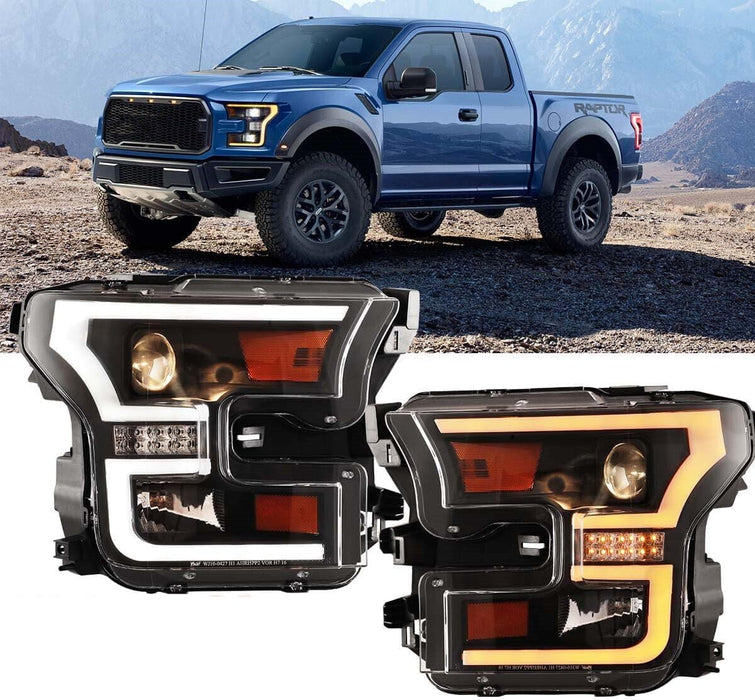 WOLFSTORM LED Headlight Assembly for 2015-2017 Ford F-150 & 2017-2020 Ford F-150 Raptor Model - WOLFSTORM