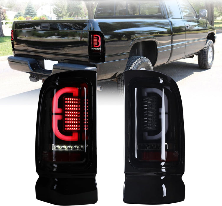 WOLFSTORM LED Tail Light Assembly for 1994-2001 Dodge Ram 1500/1994-2002 Dodge Ram 2500 3500/1995-2002 Dodge Ram 4000 Pickup - WOLFSTORM