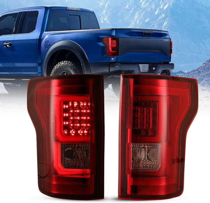 WOLFSTORM LED Tail Lights Assembly for 2015 2016 2017 Ford F-150 with Factory Halogen Model - WOLFSTORM