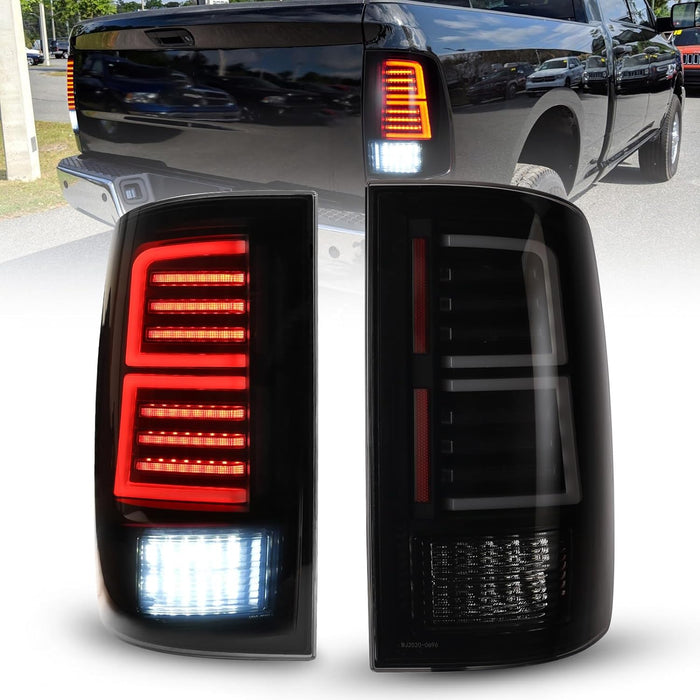 WOLFSTORM LED Tail Lights Assembly Fit for 2009-2018 Dodge Ram  1500/2500/3500, 2019 Ram Classic