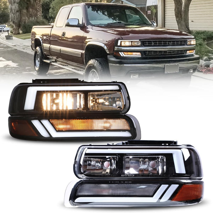 WOLFSTORM LED Headlights For Chevy Silverado and Chevy Tahoe/Suburban - WOLFSTORM
