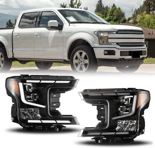 WOLFSTORM LED Sequential Headlights Assembly for 2018-2020 Ford F-150 - WOLFSTORM