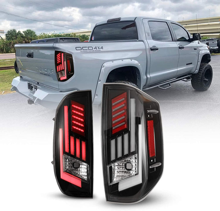 LED Tail Light for 2014-2021 Toyota Tundra Sequential Turn Signa Light - WOLFSTORM 