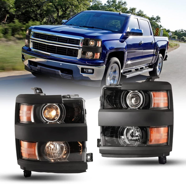 WOLFSTORM LED Headlights for 2015-2019 Chevy Silverado 2500 3500 - WOLFSTORM 