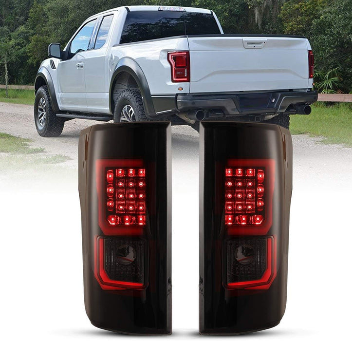 WOLFSTORM LED Tail Lights Assembly for 2015 2016 2017 Ford F-150 with Factory Halogen Model - WOLFSTORM