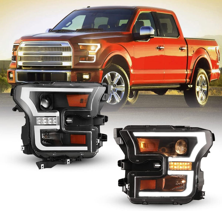 WOLFSTORM LED Headlight Assembly for 2015-2017 Ford F-150 & 2017-2020 Ford F-150 Raptor Model - WOLFSTORM