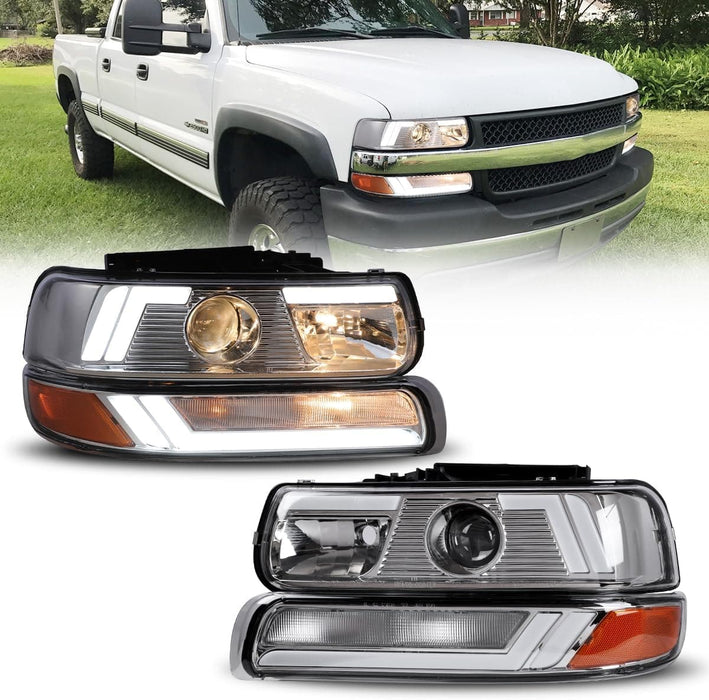 WOLFSTORM LED Headlights Assembly for Chevy Silverado, Tahoe and Suburban - WOLFSTORM