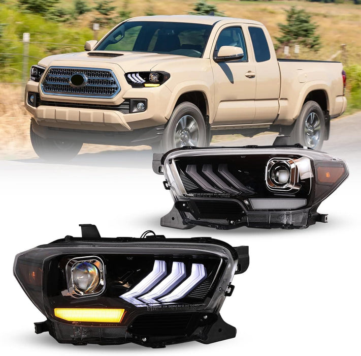 WOLFSTORM LED Headlights for 2016-2019 Toyota Tacoma and 2020-2023 Tacoma (SR, SR5, TRD Sport models only)