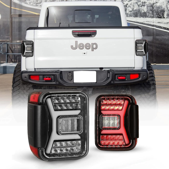 WOLFSTORM LED Tail Light for 2019 2020 2021 2022 2023 Jeep Gladiator JT - WOLFSTORM