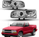 WOLFSTORM Headlight Assembly Fit for 1998-2004 Chevy S10 Blazer - WOLFSTORM 