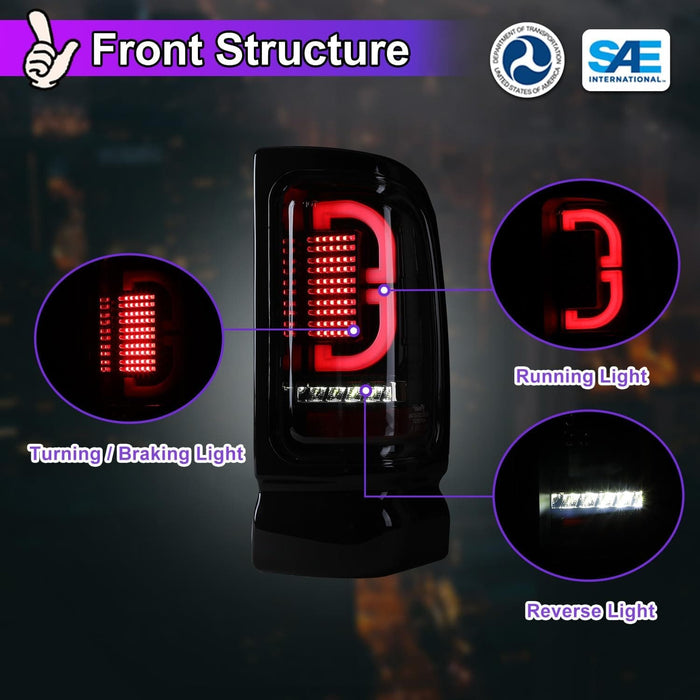 Recon Dodge RAM 1500 94-01 | 2500/3500 94-02 LED Tail Lights In - Foto 14