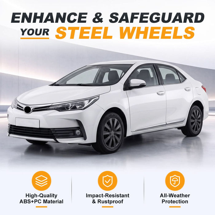WOLFSTORM 4-Pack 16 Inch Wheel Rim Cover Hubcaps for 2009-2013 TOYOTA COROLLA