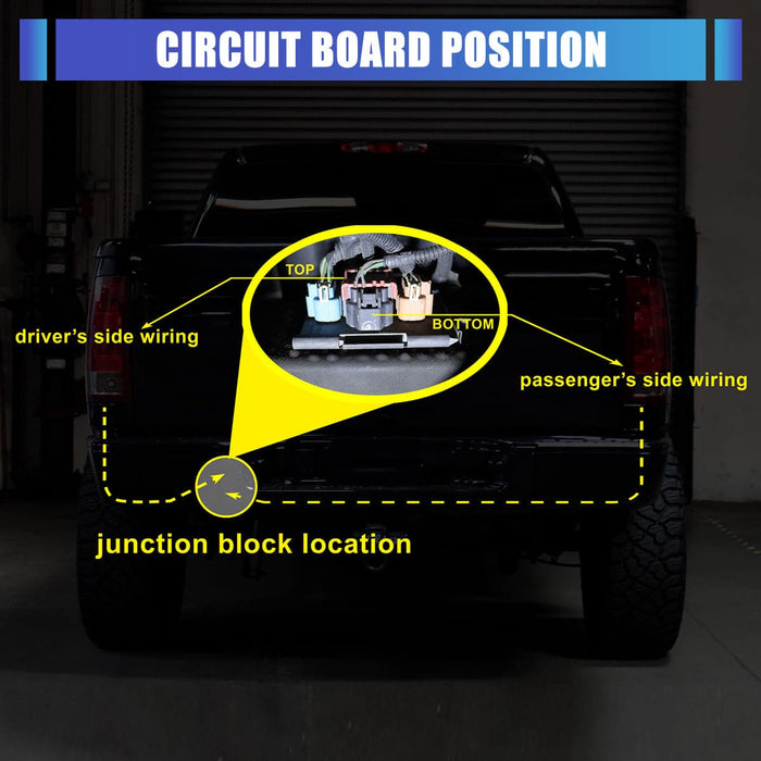 WOLFSTORM Tail Light Circuit Board and Bracket Replacement for Chevy /