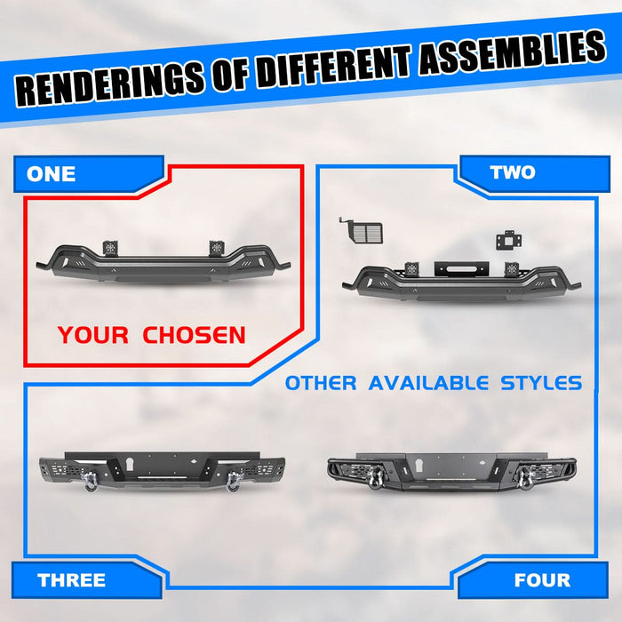 Wolfstorm Front Bumper Assembly Fits for 2024-2025 Ford Ranger