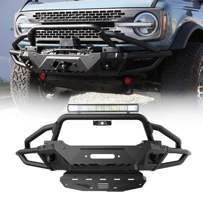 WOLFSTORM Front Bumper for Ford Bronco 2021 - 2026(Not for Bronco Sport) Offroad Bumper