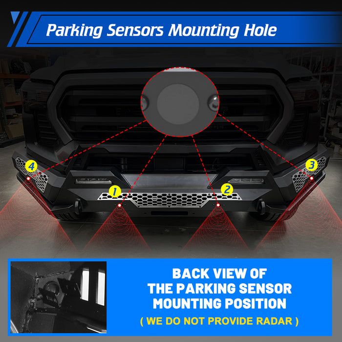 WOLFSTORM Front Bumper for 2024 - 2026 Toyota Tacoma