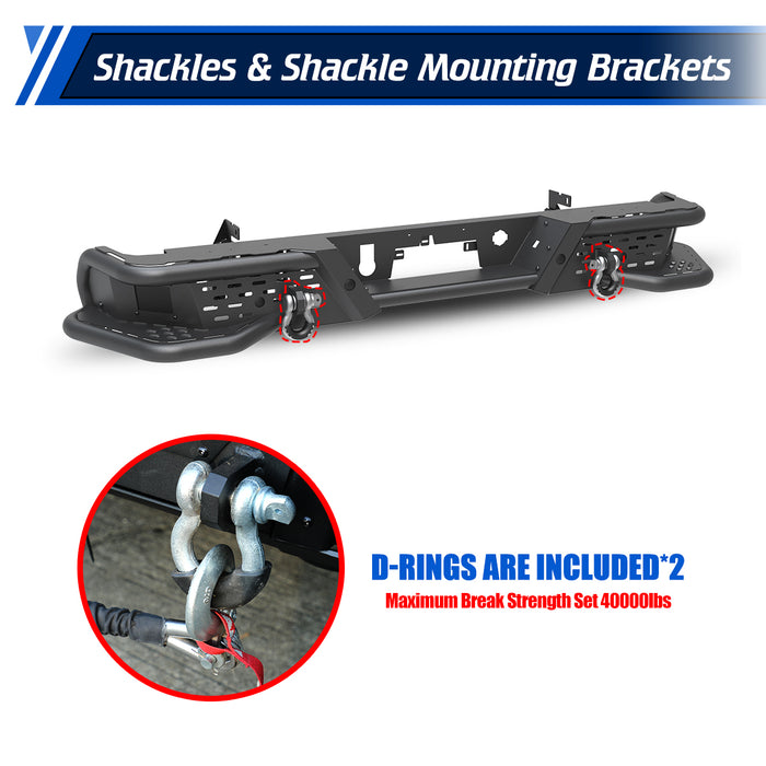 WOLFSTORM Rear Bumper for 2020-2026 Chevy Silverado 2500 HD/3500 HD