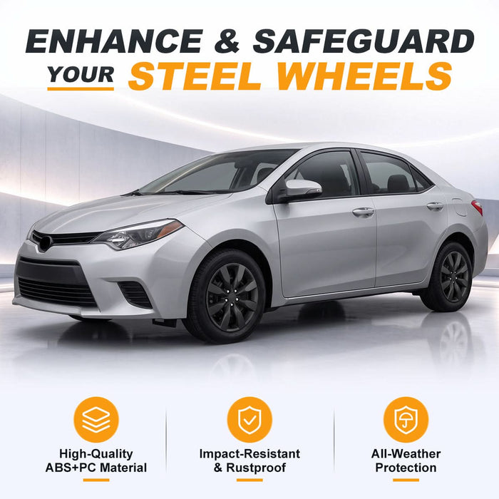 WOLFSTORM 4-Pack 16 Inch Wheel Rim Cover Hubcaps for 2014-2016 TOYOTA COROLLA