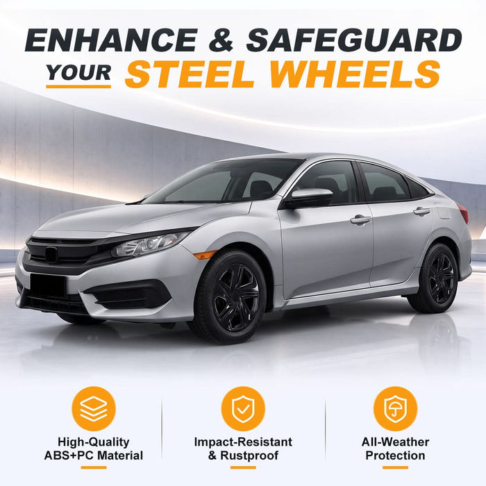 WOLFSTORM 16 Inch Hubcaps Wheel Cover for 2016-2026 Honda Civic SEDAN