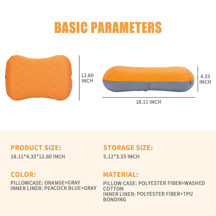 HAWKLEY Camping Pillow with Removable Cover
