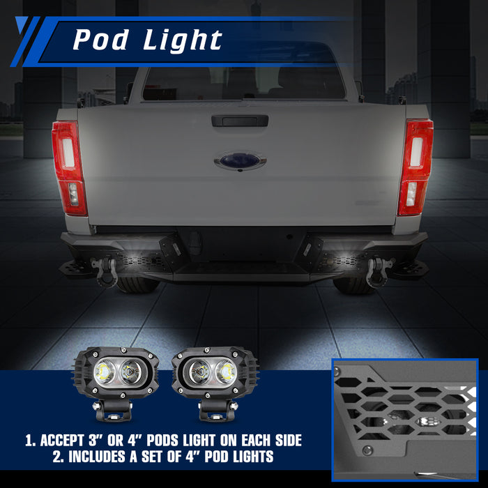 WOLFSTORM Rear Bumper for 2019-2023 Ford Ranger