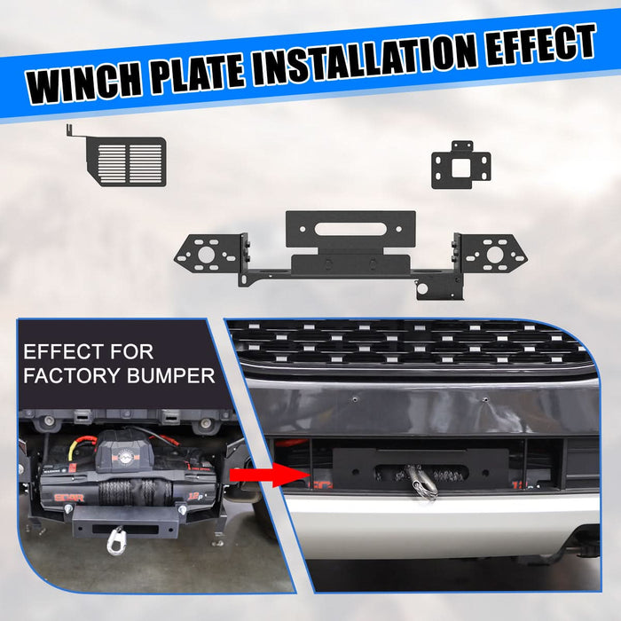 Wolfstorm Winch Plate Assembly Fits for 2024-2025 Ford Ranger
