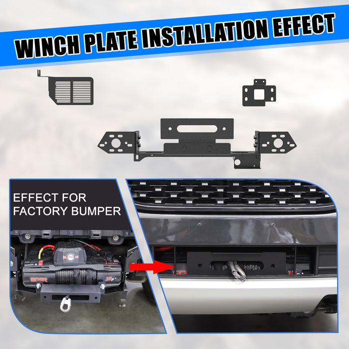 Wolfstorm Winch Plate Assembly Fits for 2024-2025 Ford Ranger