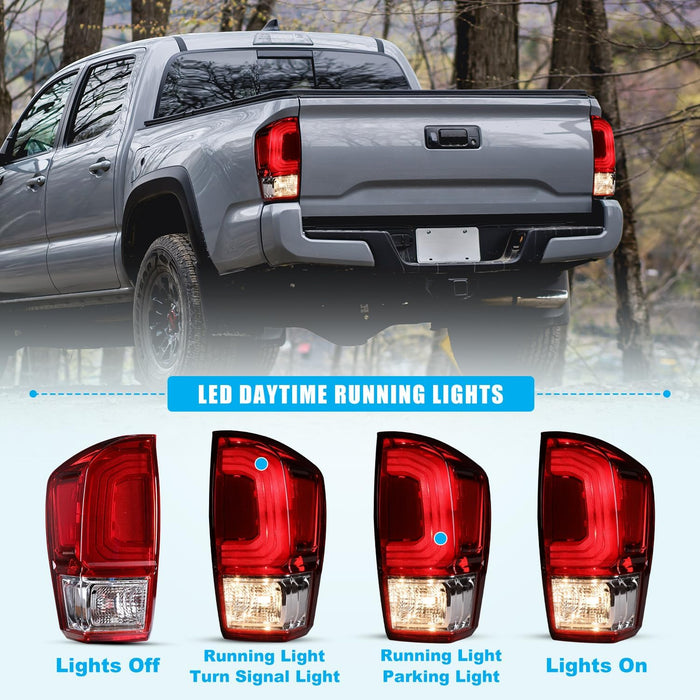 WOLFSTORM Tail Lights for 2016-2023 Toyota Tacoma Pickup - WOLFSTORM 