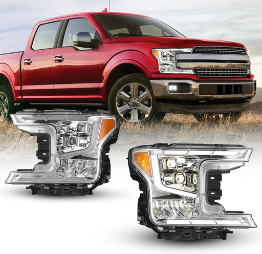 WOLFSTORM LED Sequential Headlights Assembly for 2018-2020 Ford F-150 - WOLFSTORM