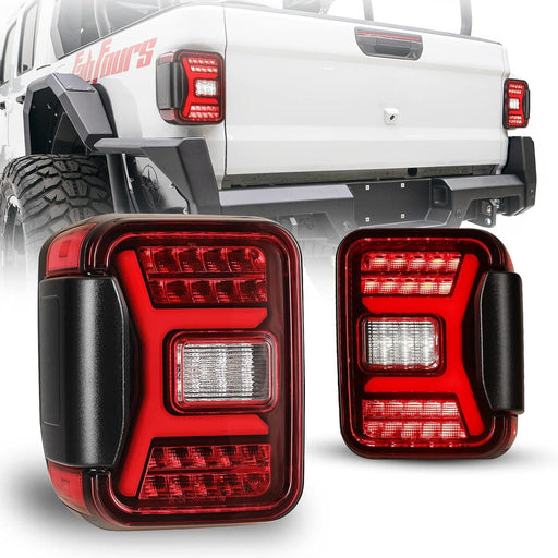 WOLFSTORM LED Tail Light for 2019 2020 2021 2022 2023 Jeep Gladiator JT - WOLFSTORM