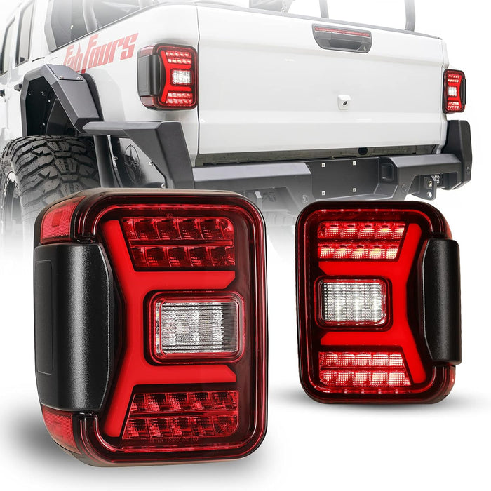 WOLFSTORM LED Tail Light for 2019 2020 2021 2022 2023 Jeep Gladiator JT - WOLFSTORM