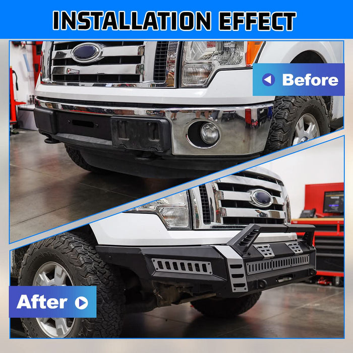 WOLFSTORM Front Bumper for 2009-2014 Ford F-150 £¨Excluding raptor)